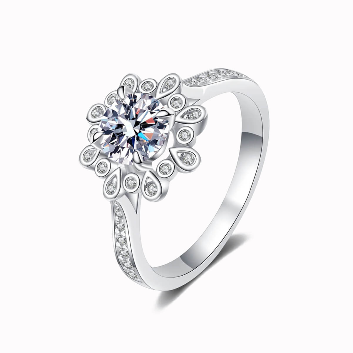 Sparkling Moon & Star Stud Earrings